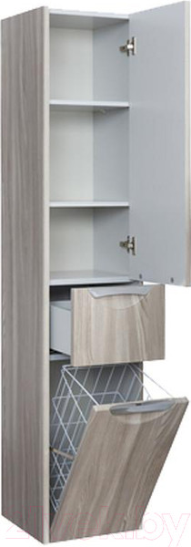 Изображение товара Шкаф-пенал для ванной Акватон Сильва 1A215603SIW6R (дуб фьорд)