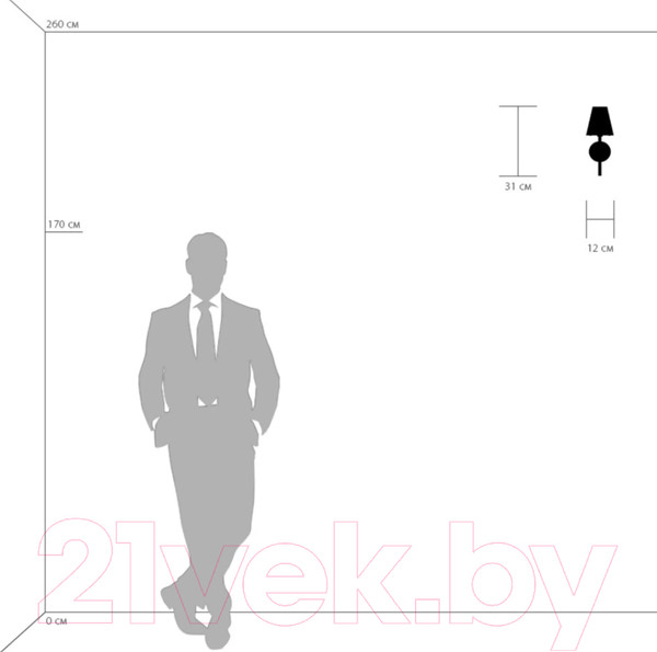 Изображение товара Бра Lightstar Diafano 758612