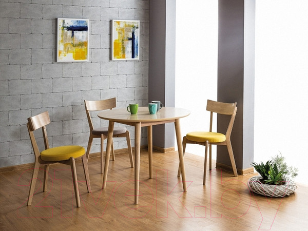 Изображение товара Обеденный стол Signal Nelson 90 (дуб медовый)