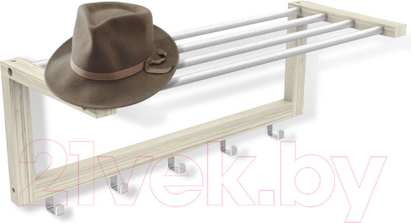 Изображение товара Вешалка для одежды Sheffilton Альберо SHT-WH4 (беленый дуб/алюминий)