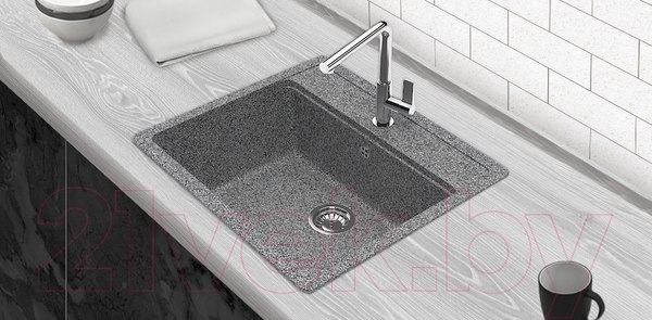 Изображение товара Мойка кухонная Berge BR-5750 (графит)