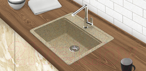 Изображение товара Мойка кухонная Berge BR-5750 (песочный)