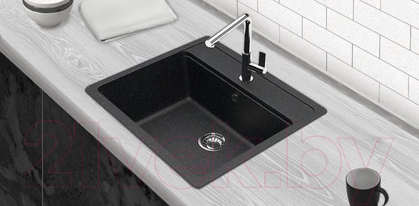 Изображение товара Мойка кухонная Berge BR-5750 (черный)