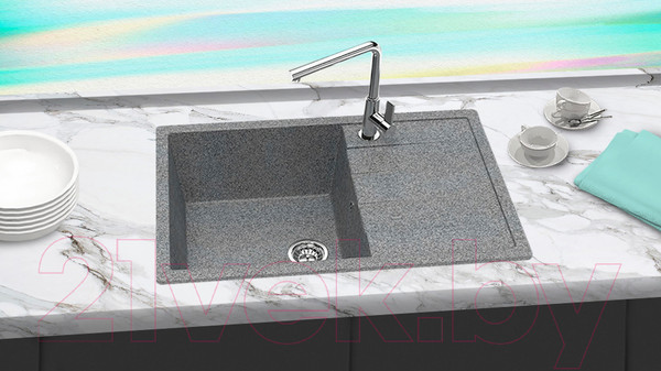 Изображение товара Мойка кухонная Berge BR-7603 (графит)