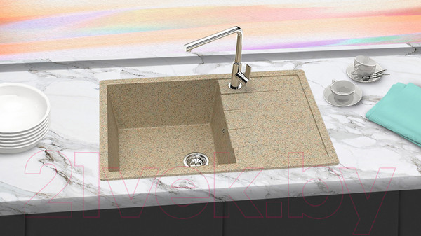 Изображение товара Мойка кухонная Berge BR-7603 (песочный)