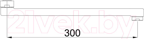 Изображение товара Излив Rubineta C 300 / 633011