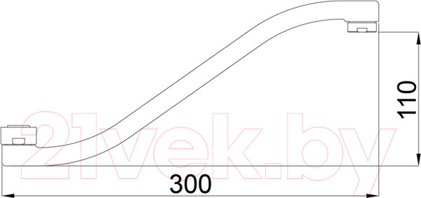 Изображение товара Излив Rubineta G 300 / 633014