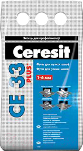 Изображение товара Фуга цементная Ceresit CE 33 (2кг, черный)
