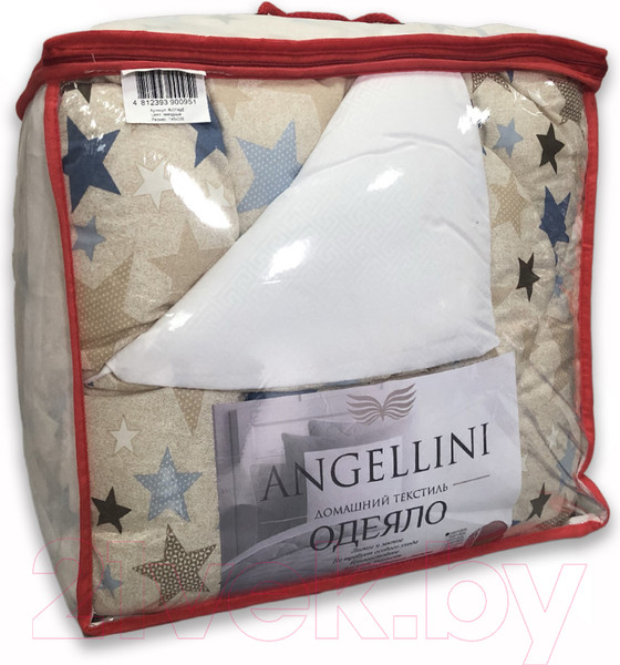 Изображение товара Одеяло Angellini Дуэт 8с022дб (200x220, звездный/белый)