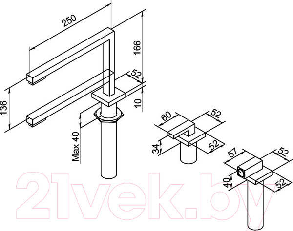 Изображение товара Смеситель Elleci Fusion Plus (Chrome)