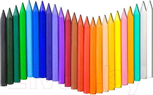 Изображение товара Восковые мелки ЛУЧ Zoo / 12С 866-08 (24цв)