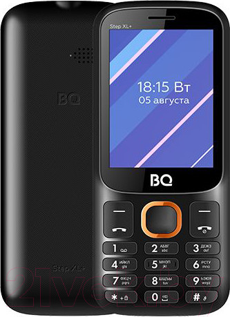 Изображение товара Мобильный телефон BQ Step XL+ BQ-2820 (черный/оранжевый)