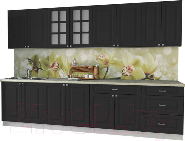 Изображение товара Кухонный гарнитур Интерлиния Мила Деко 3.0 Б (пепел/опал светлый)