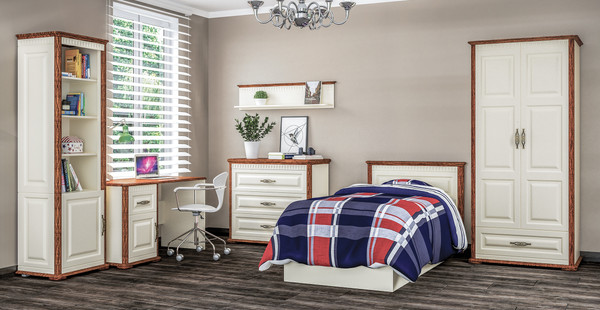 Изображение товара Шкаф Мебель-Неман Марсель МН-126-05-200 (кремовый/дуб кантри)