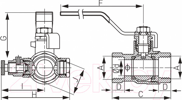 Изображение товара Шаровой кран Ferro KPO2