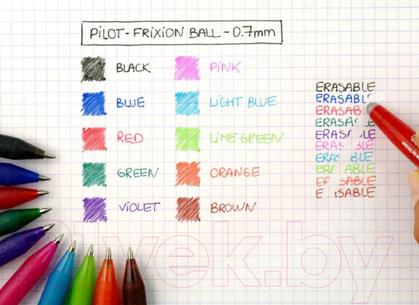 Изображение товара Ручка гелевая Pilot FriXion Ball / BL-FR-7 (B) (черный)