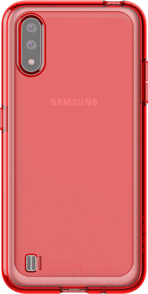 Изображение товара Чехол-накладка Araree A Cover для Galaxy A01 / GP-FPA015KDARR (красный)