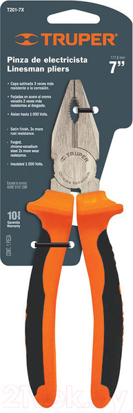 Изображение товара Плоскогубцы Truper T201-7X (17329)
