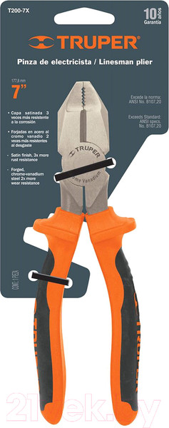 Изображение товара Плоскогубцы Truper Т200-7Х (17338)