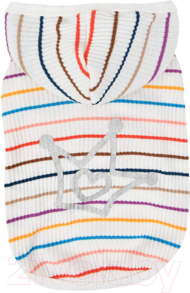 Изображение товара Футболка для животных Pinkaholic Yara с капюшоном / NAUA-TS7603-OW-L (белый)