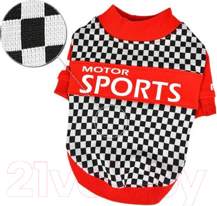 Изображение товара Футболка для животных Puppia Racer / PATD-TS1759-RD-L (L, красный)