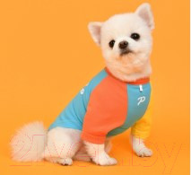 Изображение товара Футболка для животных Puppia Rescuer / PAUA-TS1803-OR-M (M, оранжевый)