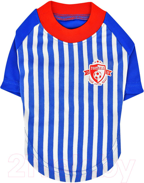 Изображение товара Футболка для животных Puppia Striker / PATA-TS1738-RB-XL (XL, голубой)