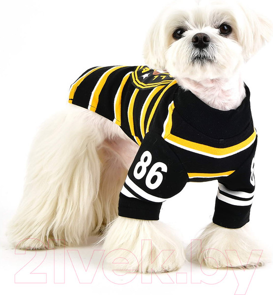 Изображение товара Футболка для животных Puppia Touchdown / PATD-TS1757-BK-L (L, черный)