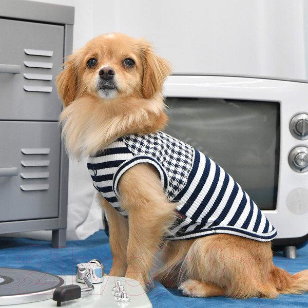 Изображение товара Футболка для животных Puppia Winona / PAUA-TS1801-NY-L (L, синий)