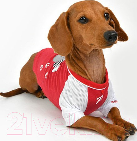 Изображение товара Футболка для животных Puppia Sniffer / PAUA-TS1807-RD-L (L, красный)