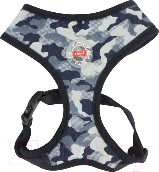 Изображение товара Шлея-жилетка для животных Puppia Bobby / PARA-HA1523-NC-XL (синий камуфляж)