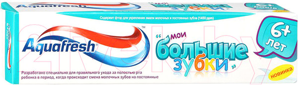 Изображение товара Зубная паста Aquafresh Мои большие зубки (50мл)