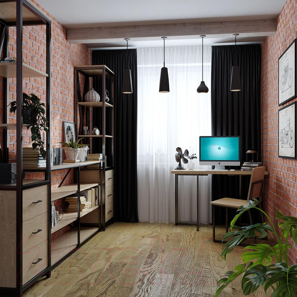 Изображение товара Обеденный стол Millwood Арлен 2 38-76x120x76 (дуб золотой Craft/металл черный)