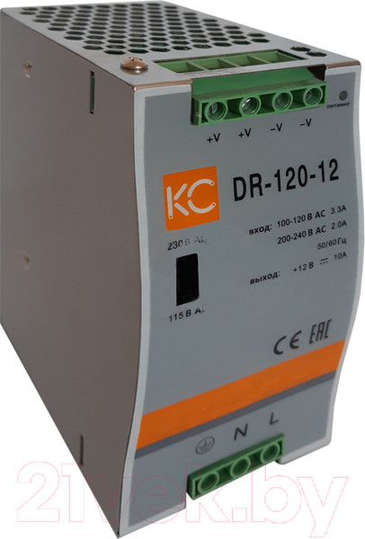 Изображение товара Блок питания на DIN-рейку КС DR-120W-12V / dr-120-12