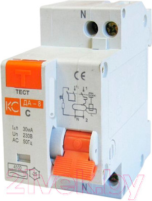 Изображение товара Дифференциальный автомат КС 2Р 25/10 ДА-8 / 82609