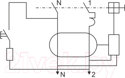 Изображение товара Дифференциальный автомат КС 2Р 25/10 ДА-8 / 82609