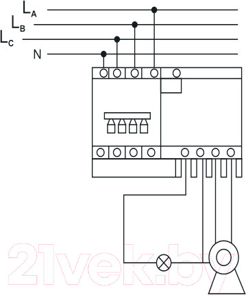 Изображение товара Дифференциальный автомат КС 4Р 25/10 ДА-14 / 82523