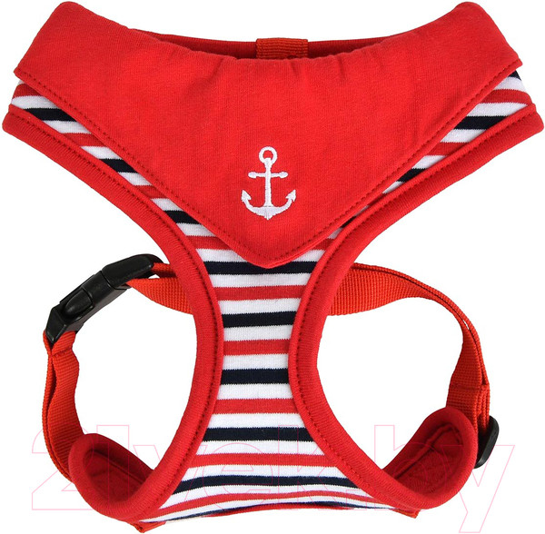 Изображение товара Шлея-жилетка для животных Puppia Seaman / PAUA-HA1832-RD-XL (красный)