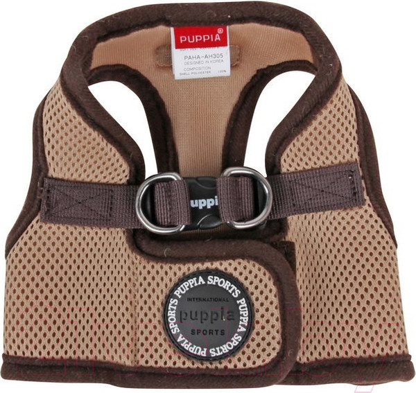 Изображение товара Шлея-жилетка для животных Puppia Soft Vest / PAHA-AH305-BE-3L (бежевый)