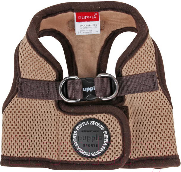 Изображение товара Шлея-жилетка для животных Puppia Soft Vest / PAHA-AH305-BE-S (бежевый)
