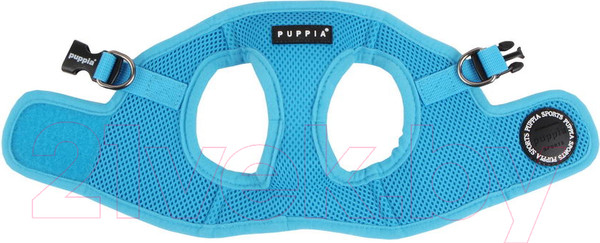 Изображение товара Шлея-жилетка для животных Puppia Soft Vest / PAHA-AH305-SB-S (голубой)