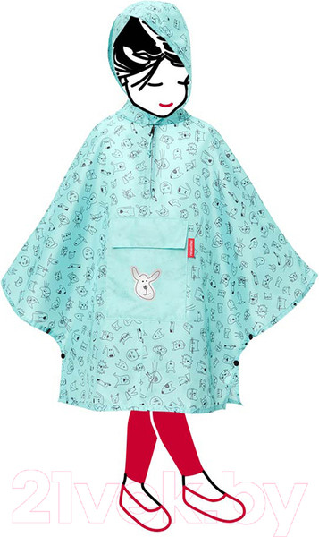Изображение товара Дождевик Reisenthel Cats and Dogs / IG4062 (мятный)