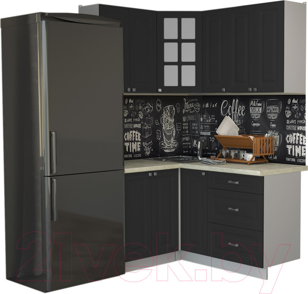 Изображение товара Кухонный гарнитур Интерлиния Мила Деко 1.2x1.5 (пепел/опал светлый)