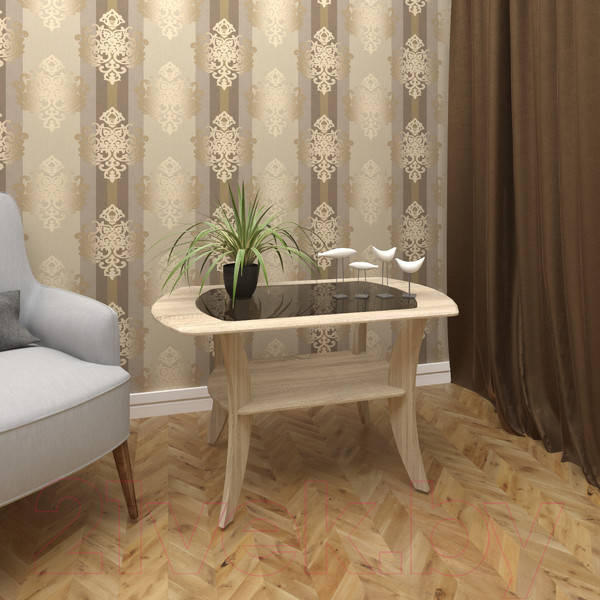 Изображение товара Журнальный столик Кортекс-мебель Лотос-6 (дуб сонома)