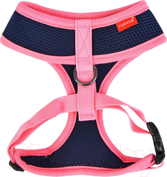 Изображение товара Шлея-жилетка для животных Puppia Soft II / PATD-HA1770-NY-XL (синий/розовый)