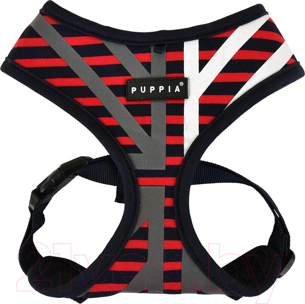 Изображение товара Шлея-жилетка для животных Puppia Briton / PAUA-HA1829-RD-M (красный/светоотражающий)