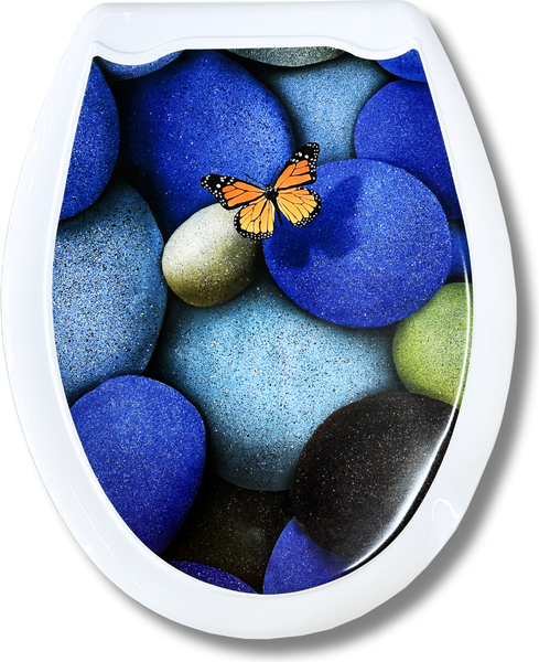 Изображение товара Сиденье для унитаза Еврокомфорт Бабочка 104-406-00 (жесткое)