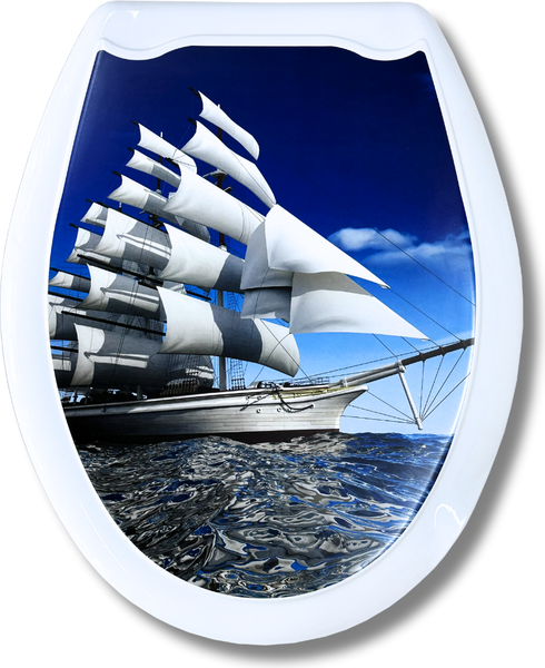 Изображение товара Сиденье для унитаза Еврокомфорт Корабль 104-406-00 (жесткое)