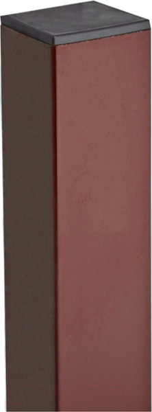 Изображение товара Столб для 3D панелей Lihtar 2м 60х40мм Оц+ПП (коричневый)