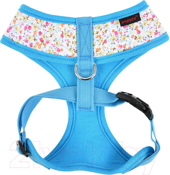 Изображение товара Шлея-жилетка для животных Puppia Wildflower / PAUA-HA1826-SB-M (голубой)